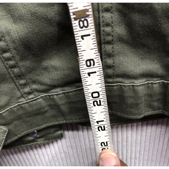 Wrangler Women’s Jacket Size M Green Button Up Tracker - Picture 10 of 12